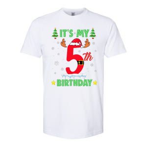 Merry Christmas ItS My 5th Birthday Xmas Softstyle CVC T-Shirt