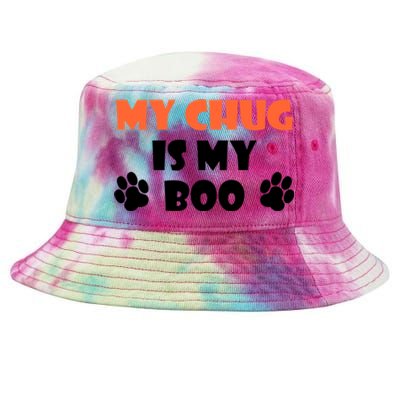 My Chug Is My Boo Halloween Dog Owner Gift Tie-Dyed Bucket Hat