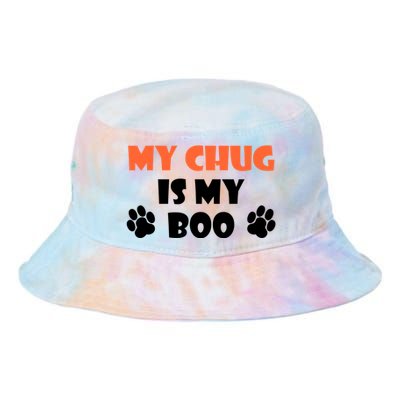 My Chug Is My Boo Halloween Dog Owner Gift Tie Dye Newport Bucket Hat