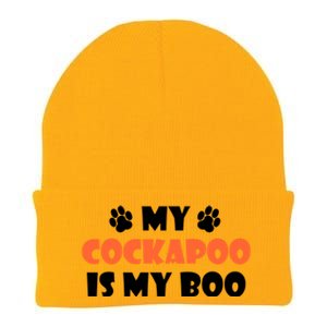 My Cockapoo Is My Boo Halloween Dog Owner Funny Gift Knit Cap Winter Beanie