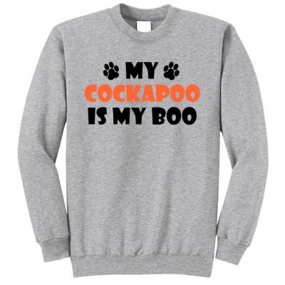 My Cockapoo Is My Boo Halloween Dog Owner Funny Gift Tall Sweatshirt