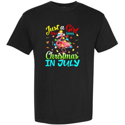 Merry Christmas In July Santa Beach Party Summer Vacation Garment-Dyed Heavyweight T-Shirt