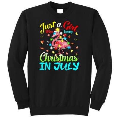 Merry Christmas In July Santa Beach Party Summer Vacation Sweatshirt