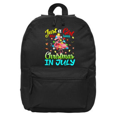 Merry Christmas In July Santa Beach Party Summer Vacation 16 in Basic Backpack