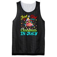 Merry Christmas In July Santa Beach Party Summer Vacation Mesh Reversible Basketball Jersey Tank