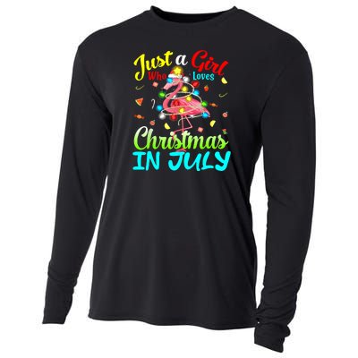 Merry Christmas In July Santa Beach Party Summer Vacation Cooling Performance Long Sleeve Crew