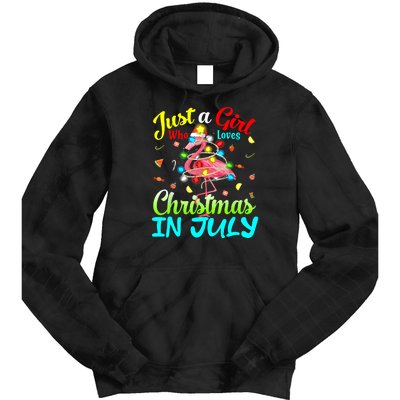 Merry Christmas In July Santa Beach Party Summer Vacation Tie Dye Hoodie