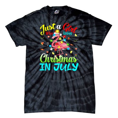 Merry Christmas In July Santa Beach Party Summer Vacation Tie-Dye T-Shirt