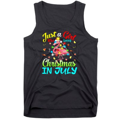 Merry Christmas In July Santa Beach Party Summer Vacation Tank Top