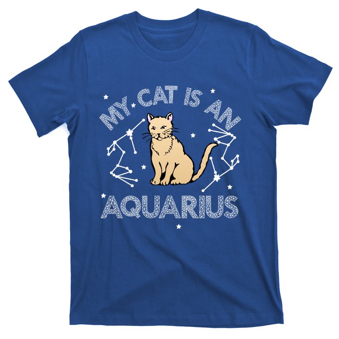 My Cat Is An Aquarius Astrology Kittens Star Sign Horoscope Gift T-Shirt