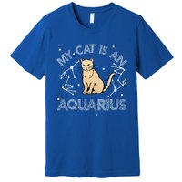 My Cat Is An Aquarius Astrology Kittens Star Sign Horoscope Gift Premium T-Shirt