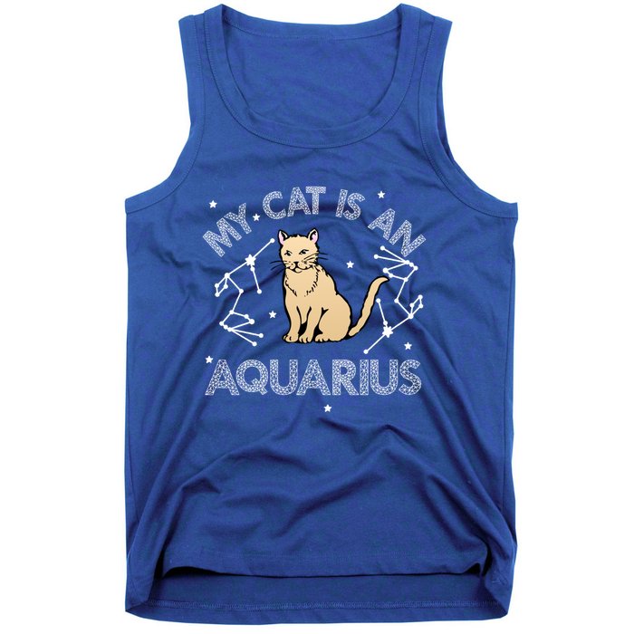 My Cat Is An Aquarius Astrology Kittens Star Sign Horoscope Gift Tank Top