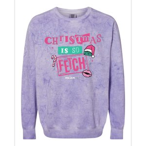 Mean Christmas Is So Fetch Colorblast Crewneck Sweatshirt