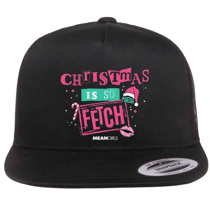 Mean Christmas Is So Fetch Flat Bill Trucker Hat
