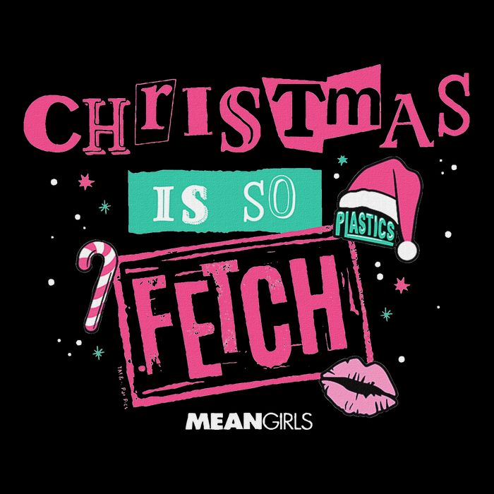 Mean Christmas Is So Fetch Flat Bill Trucker Hat