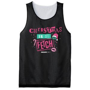 Mean Christmas Is So Fetch Mesh Reversible Basketball Jersey Tank