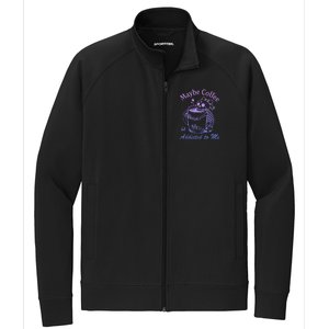 Maybe Coffee Is Addicted Stretch Full-Zip Cadet Jacket