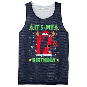 Merry Christmas ItS My 12th Birthday Xmas Women Mesh Reversible Basketball Jersey Tank