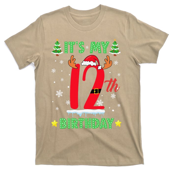 Merry Christmas ItS My 12th Birthday Xmas Women T-Shirt