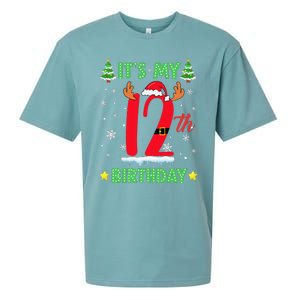 Merry Christmas ItS My 12th Birthday Xmas Women Sueded Cloud Jersey T-Shirt