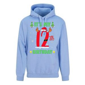 Merry Christmas ItS My 12th Birthday Xmas Women Unisex Surf Hoodie