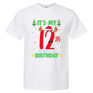 Merry Christmas ItS My 12th Birthday Xmas Women Garment-Dyed Heavyweight T-Shirt