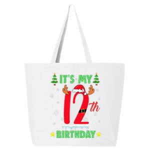 Merry Christmas ItS My 12th Birthday Xmas Women 25L Jumbo Tote