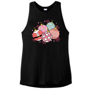 Merry Christmas Jingle Balls Cute Holiday Ladies PosiCharge Tri-Blend Wicking Tank