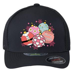 Merry Christmas Jingle Balls Cute Holiday Flexfit Unipanel Trucker Cap