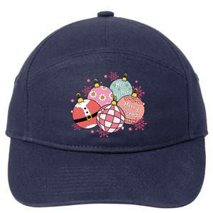 Merry Christmas Jingle Balls Cute Holiday 7-Panel Snapback Hat