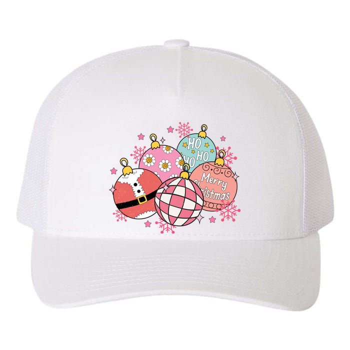 Merry Christmas Jingle Balls Cute Holiday Yupoong Adult 5-Panel Trucker Hat