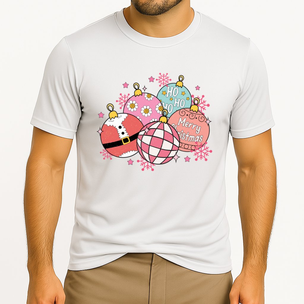 Merry Christmas Jingle Balls Cute Holiday Cooling Performance Crew T-Shirt
