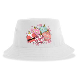 Merry Christmas Jingle Balls Cute Holiday Sustainable Bucket Hat