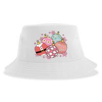 Merry Christmas Jingle Balls Cute Holiday Sustainable Bucket Hat