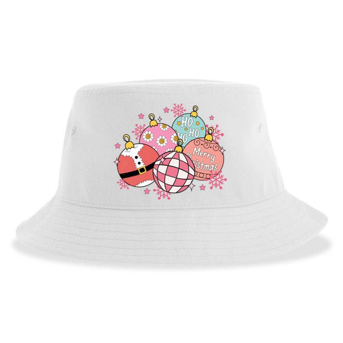 Merry Christmas Jingle Balls Cute Holiday Sustainable Bucket Hat