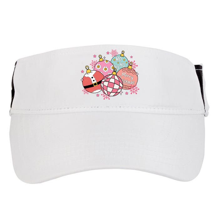 Merry Christmas Jingle Balls Cute Holiday Adult Drive Performance Visor