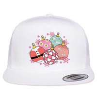 Merry Christmas Jingle Balls Cute Holiday Flat Bill Trucker Hat