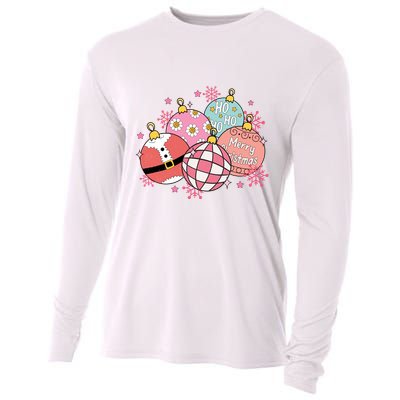 Merry Christmas Jingle Balls Cute Holiday Cooling Performance Long Sleeve Crew
