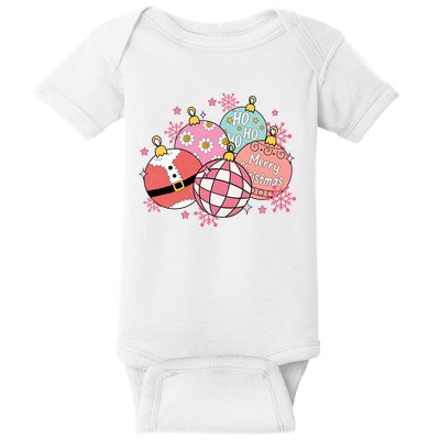 Merry Christmas Jingle Balls Cute Holiday Baby Bodysuit