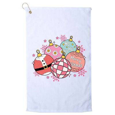 Merry Christmas Jingle Balls Cute Holiday Golf Towel