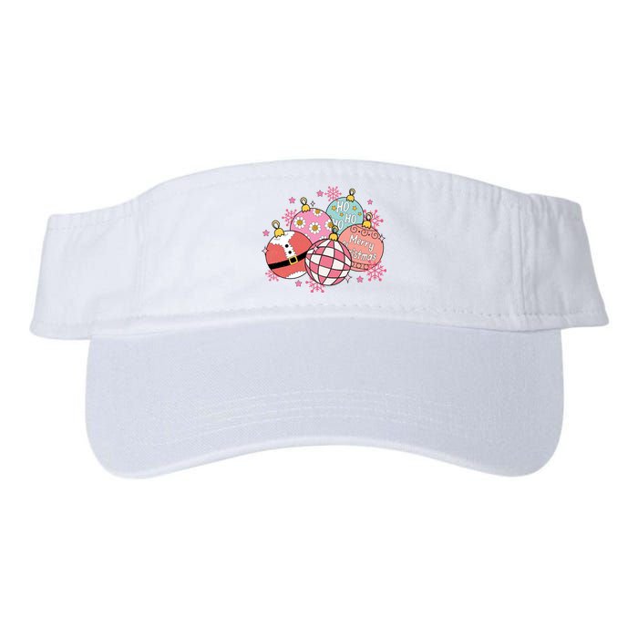 Merry Christmas Jingle Balls Cute Holiday Valucap Bio-Washed Visor