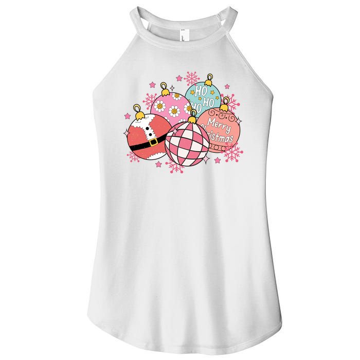 Merry Christmas Jingle Balls Cute Holiday Women's Perfect Tri Rocker Tank