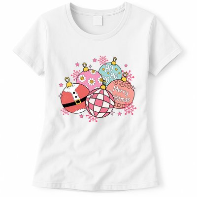 Merry Christmas Jingle Balls Cute Holiday Womens T-Shirt