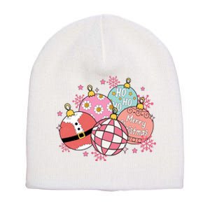 Merry Christmas Jingle Balls Cute Holiday Short Acrylic Beanie