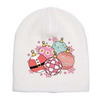 Merry Christmas Jingle Balls Cute Holiday Short Acrylic Beanie