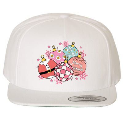 Merry Christmas Jingle Balls Cute Holiday Wool Snapback Cap