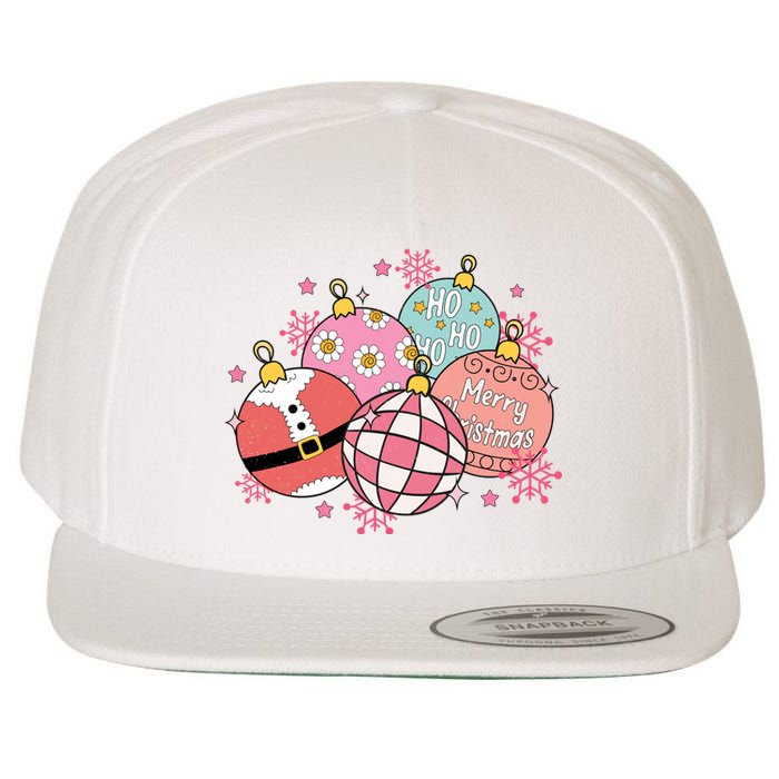 Merry Christmas Jingle Balls Cute Holiday Wool Snapback Cap