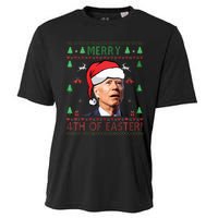 Merry Christmas Joe Biden Happy 4th of July Ugly  Cooling Performance Crew T-Shirt