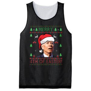 Merry Christmas Joe Biden Happy 4th of July Ugly  Mesh Reversible Basketball Jersey Tank