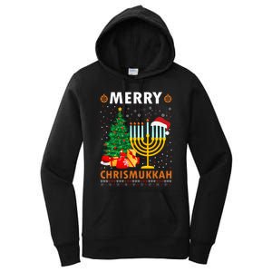 MERRY CHRISMUKKAH Jewish Christmas Hanukkah Chanukah Women's Pullover Hoodie